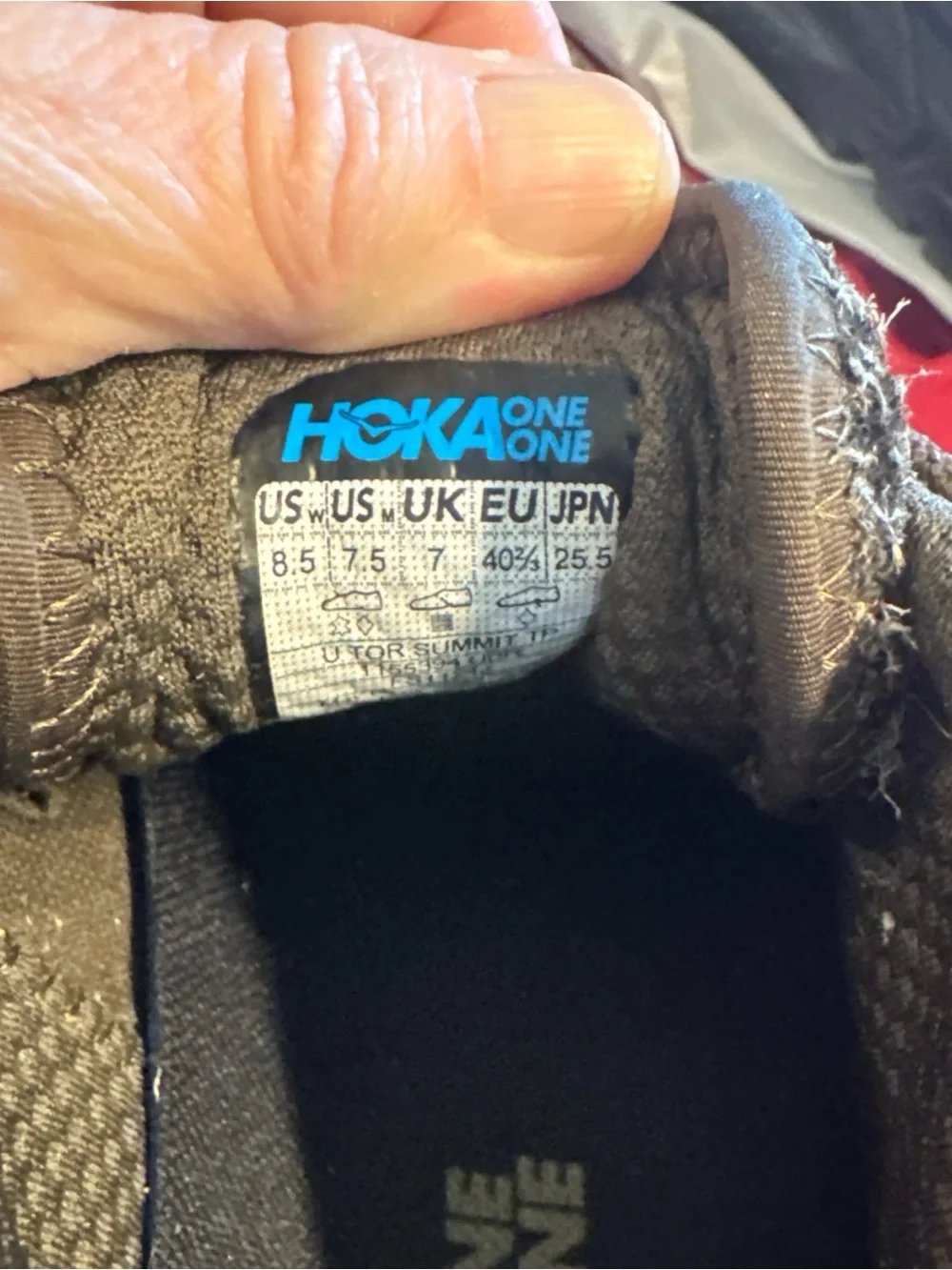 Mens brown hoka hiking shoes